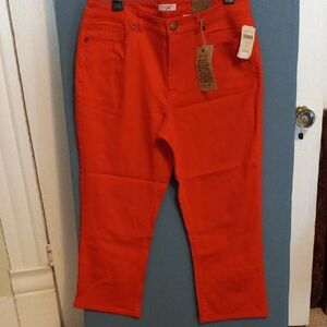 Coldwater Creek Women's RED Ankle Jeans